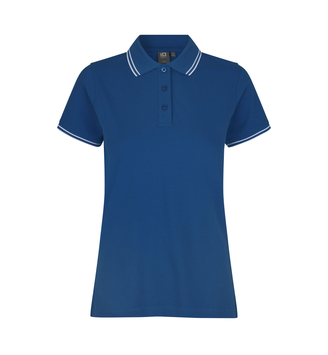 Polo contrasto | stretch | donna - Azure
