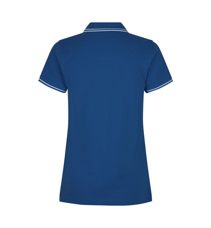 Polo contrasto | stretch | donna - Azure