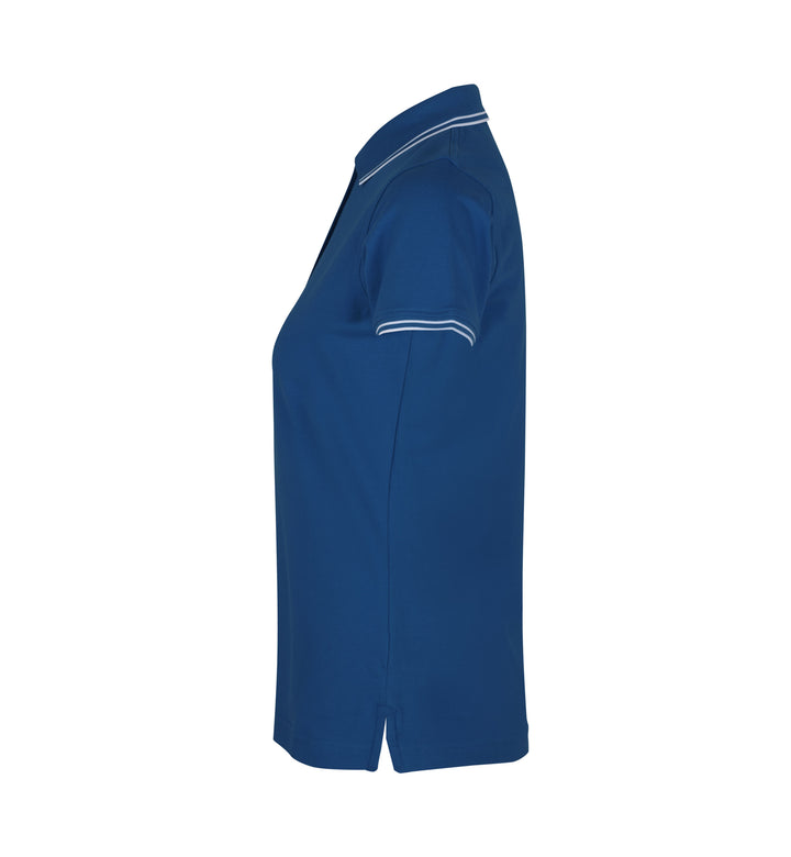 Polo contrasto | stretch | donna - Azure