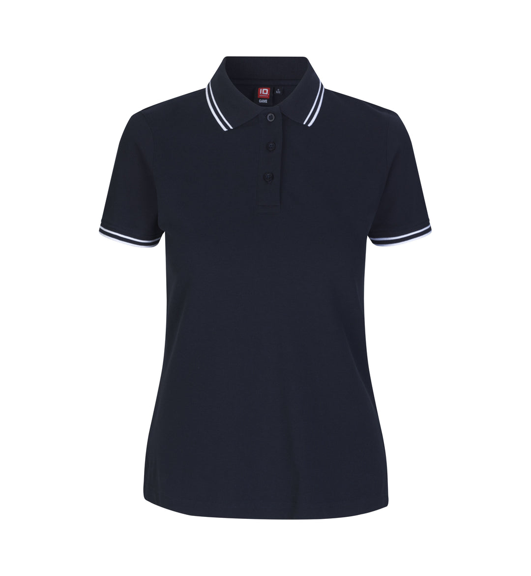 Polo contrasto | stretch | donna - Blu navy