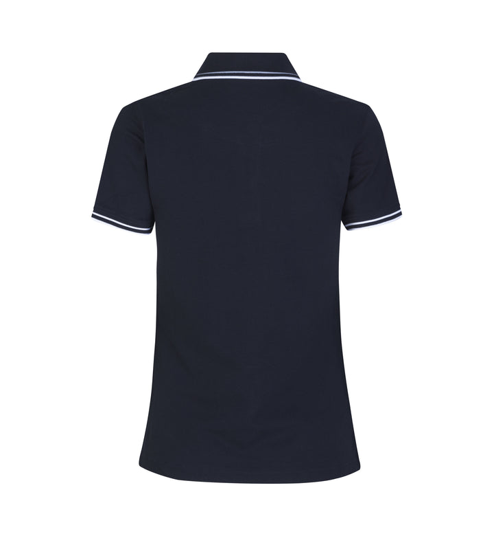 Polo contrasto | stretch | donna - Blu navy