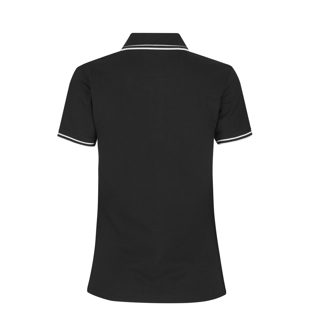 Polo contrasto | stretch | donna - Nero