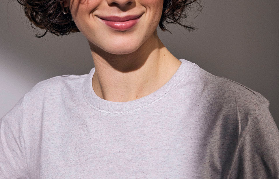 T-shirt RE-CARE | unisex - Ash Grey Melange
