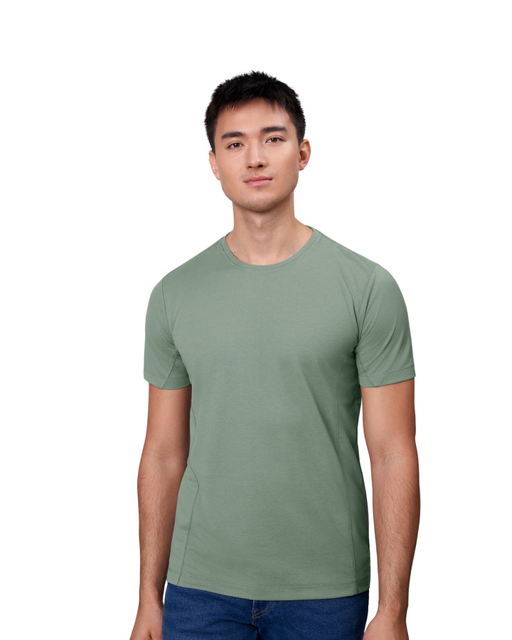 T-shirt lyocell - Verde polvere