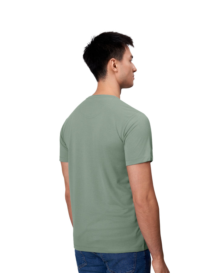 T-shirt lyocell - Verde polvere