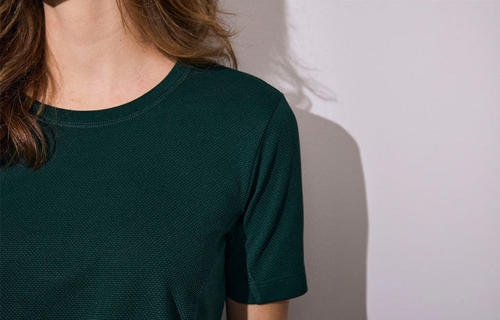 T-shirt lyocell | donna - Verde bottiglia