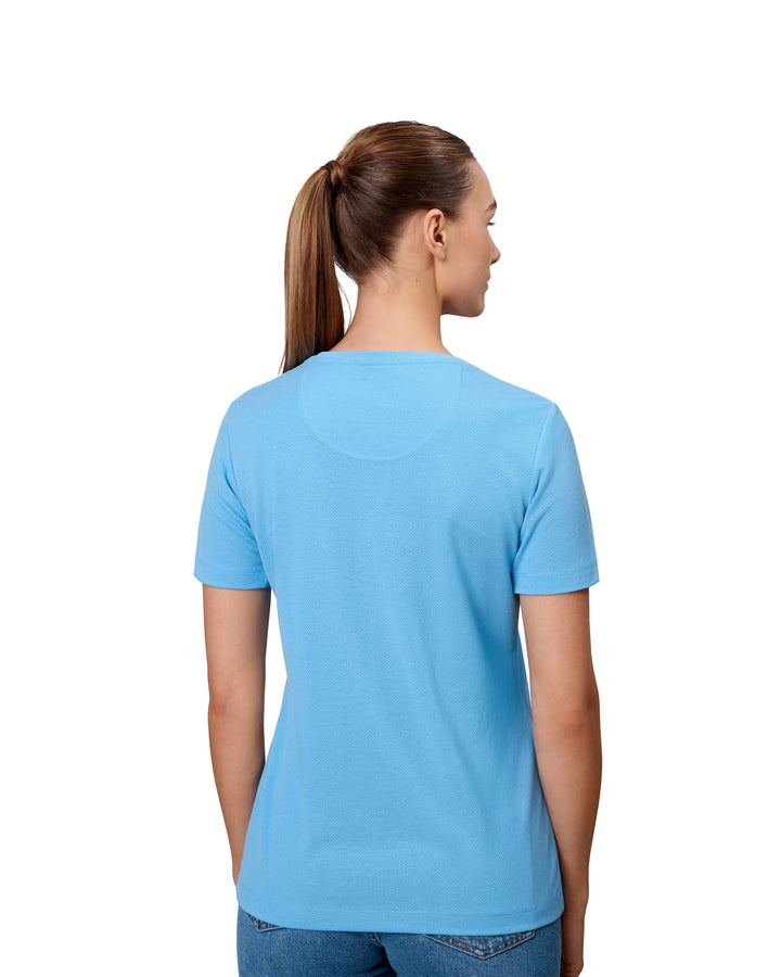 T-shirt lyocell | donna - Azzurro