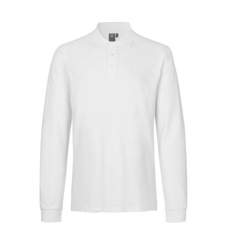Polo manica lunga | stretch - Bianco
