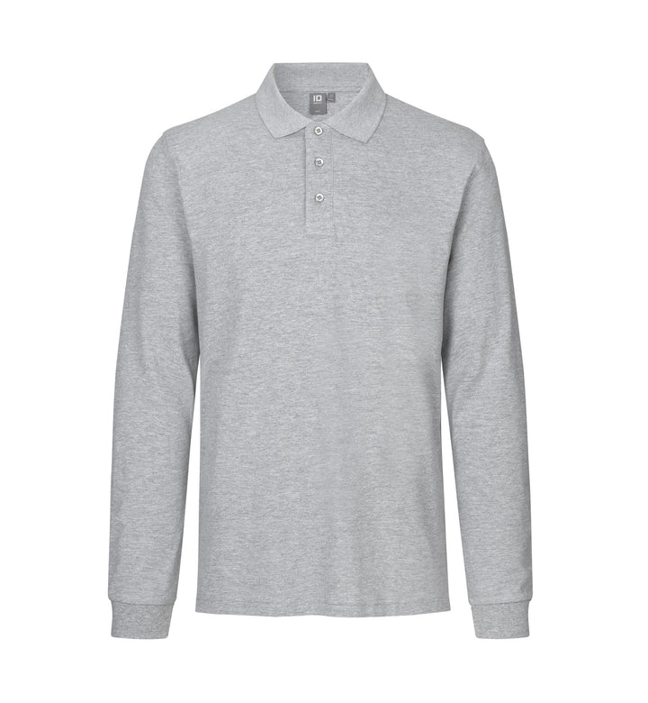Polo manica lunga | stretch - Grigio mélange