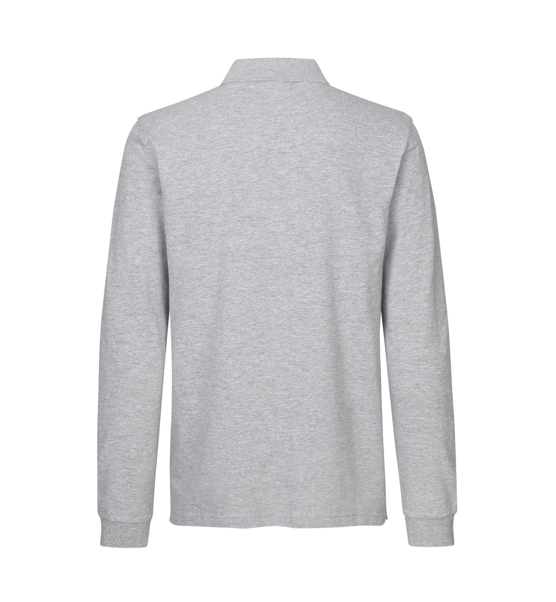 Polo manica lunga | stretch - Grigio mélange