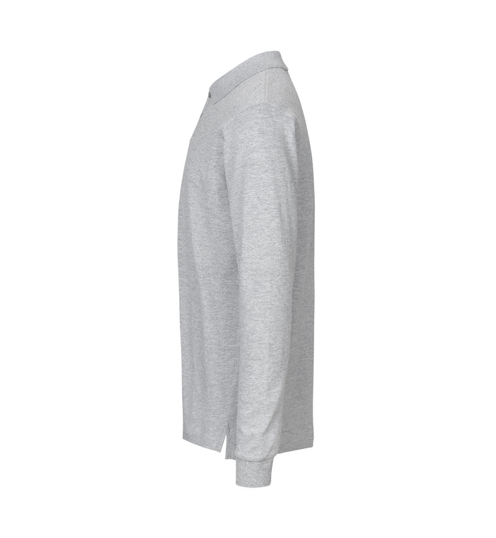 Polo manica lunga | stretch - Grigio mélange