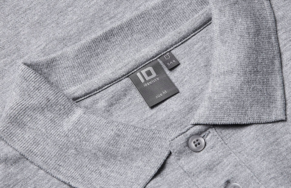 Polo manica lunga | stretch - Grigio mélange