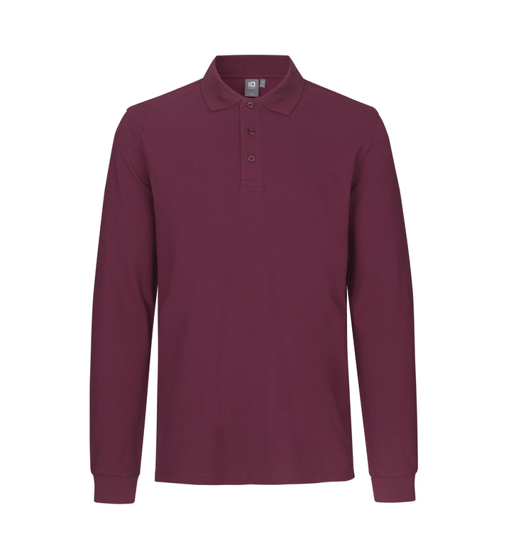 Polo manica lunga | stretch - Bordeaux
