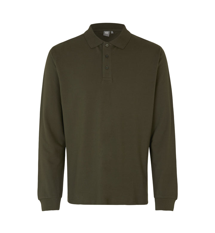 Polo manica lunga | stretch - Oliva