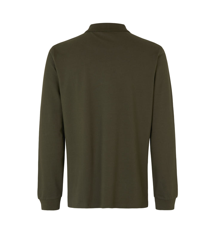Polo manica lunga | stretch - Oliva