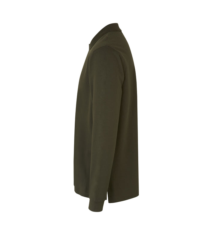 Polo manica lunga | stretch - Oliva