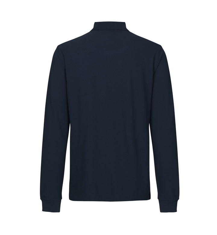 Polo manica lunga | stretch - Blu navy