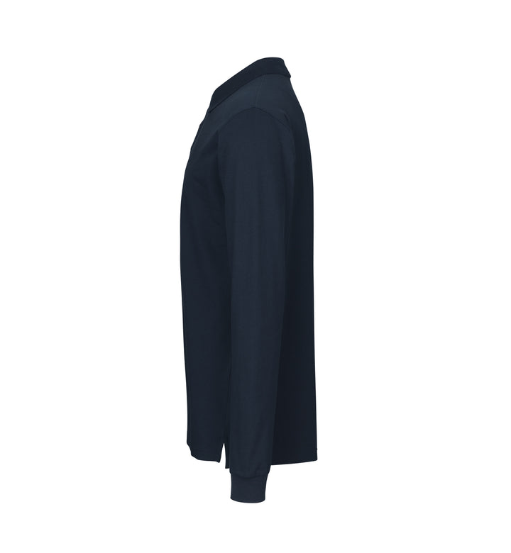 Polo manica lunga | stretch - Blu navy