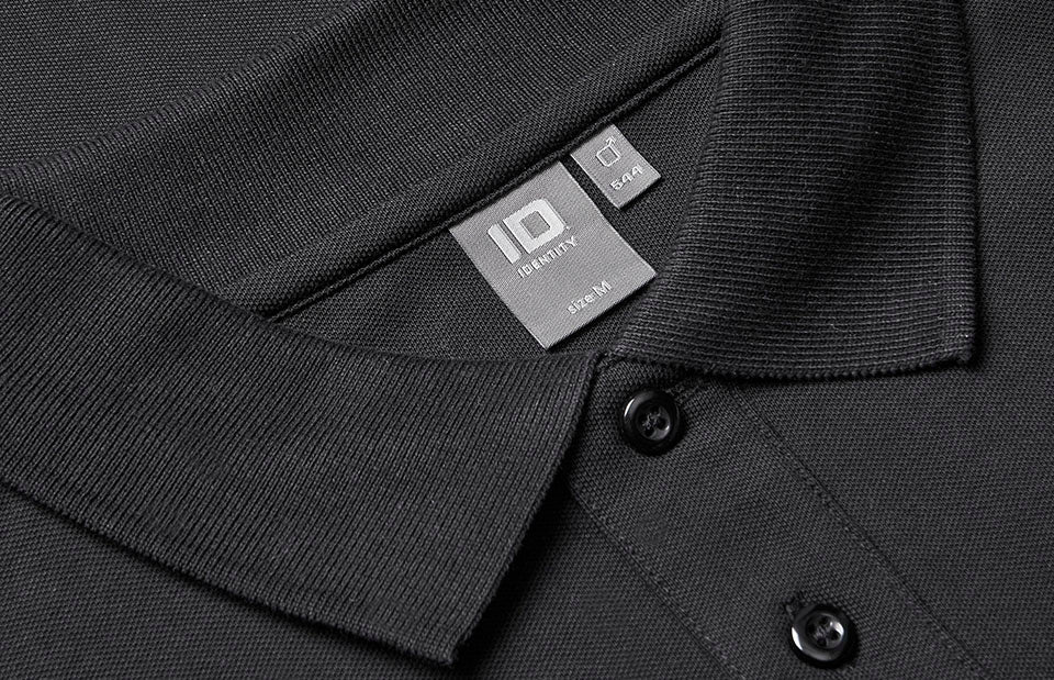 Polo manica lunga | stretch - Nero