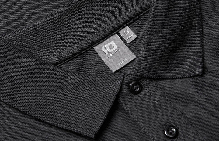 Polo manica lunga | stretch - Nero
