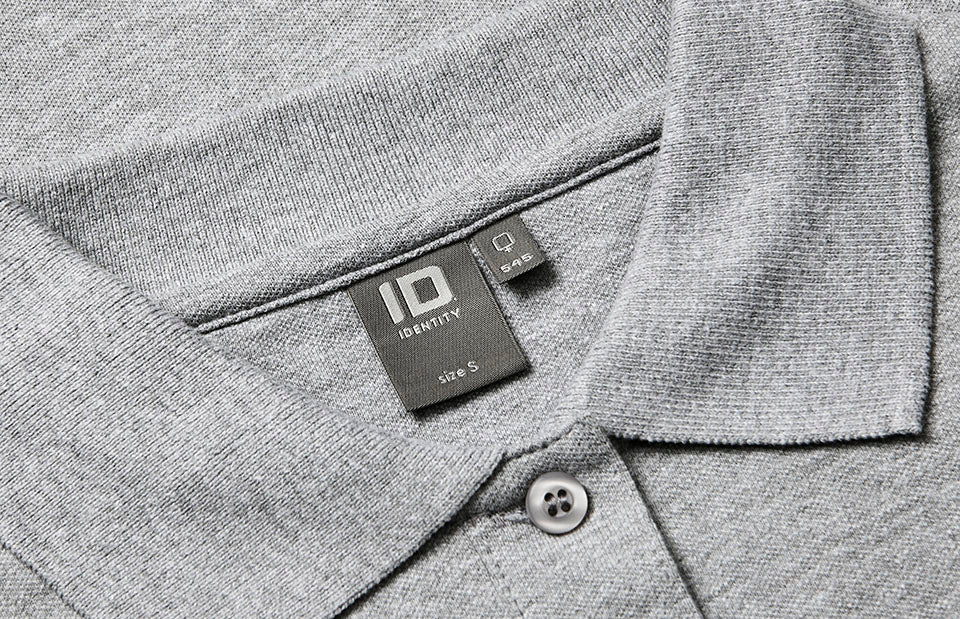 Polo manica lunga | stretch | donna - Grigio mélange