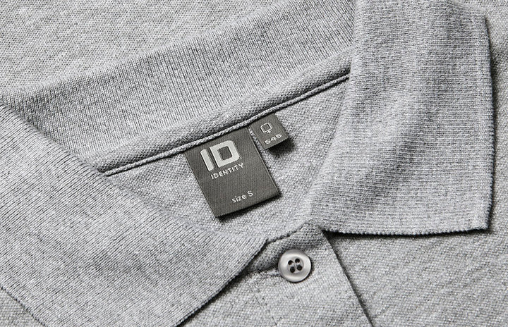 Polo manica lunga | stretch | donna - Grigio mélange