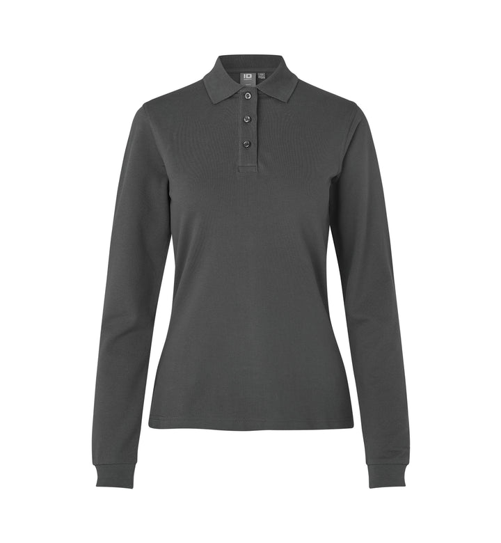Polo manica lunga | stretch | donna - Antracite