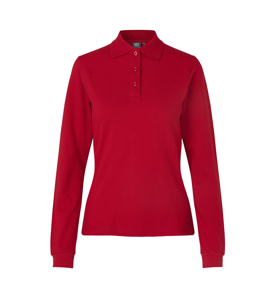 Polo manica lunga | stretch | donna - Rosso