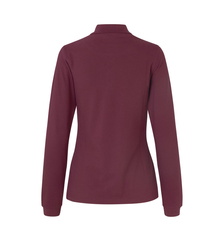 Polo manica lunga | stretch | donna - Bordeaux