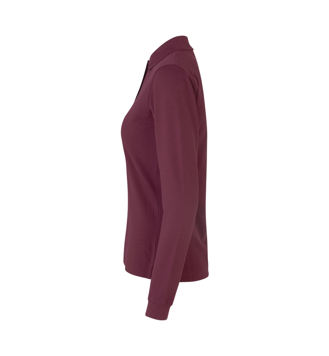 Polo manica lunga | stretch | donna - Bordeaux