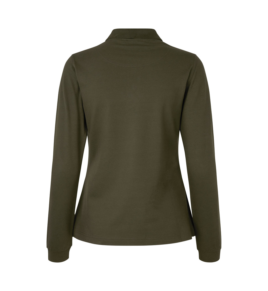 Polo manica lunga | stretch | donna - Oliva