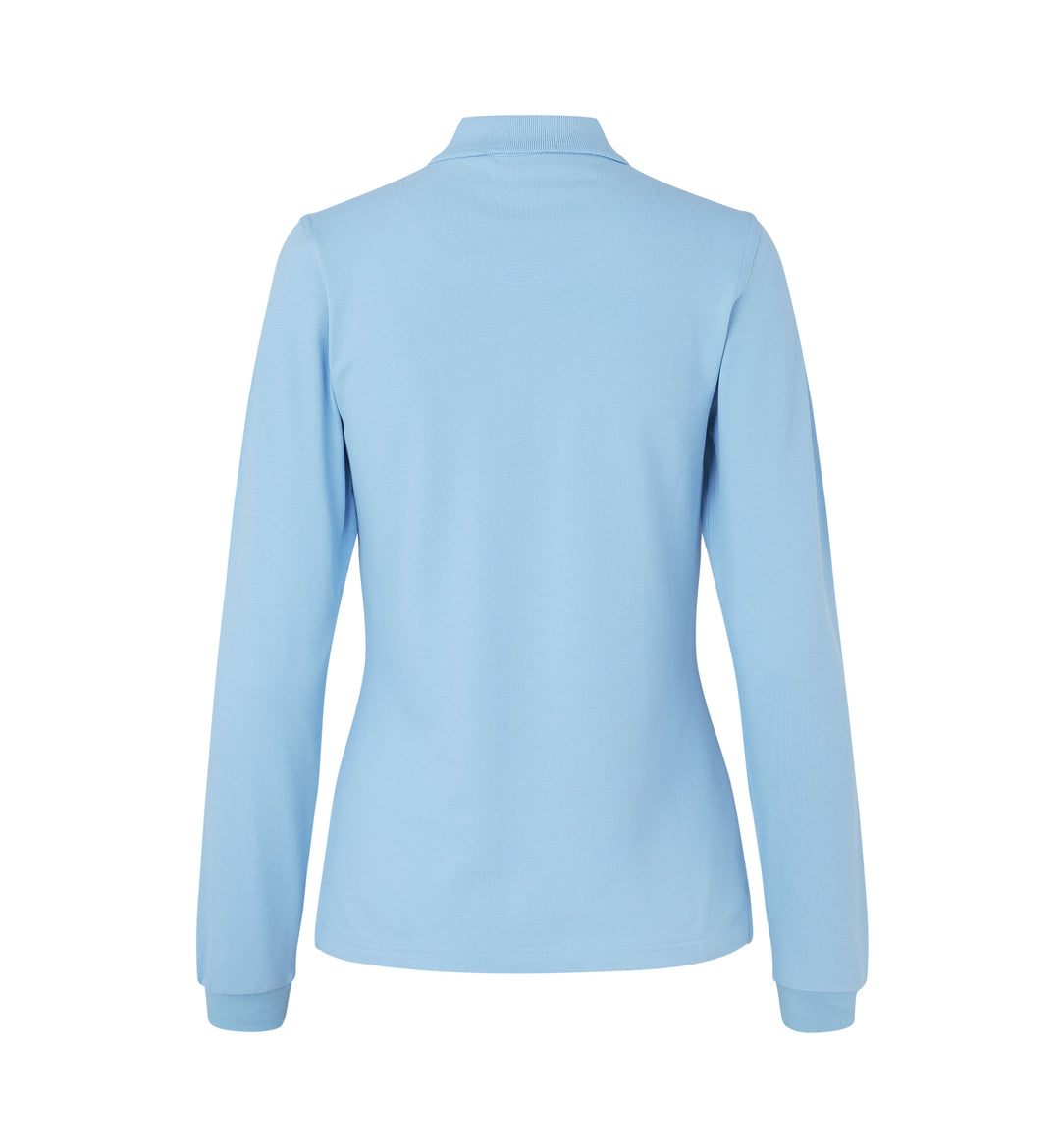 Polo manica lunga | stretch | donna - Azzurro