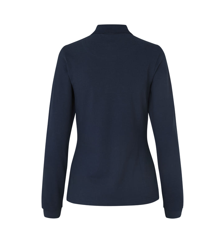 Polo manica lunga | stretch | donna - Blu navy