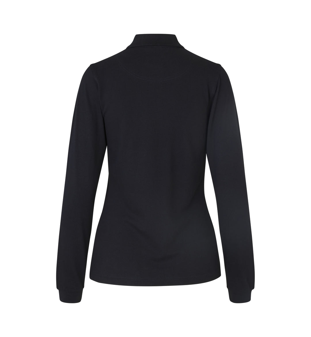 Polo manica lunga | stretch | donna - Nero