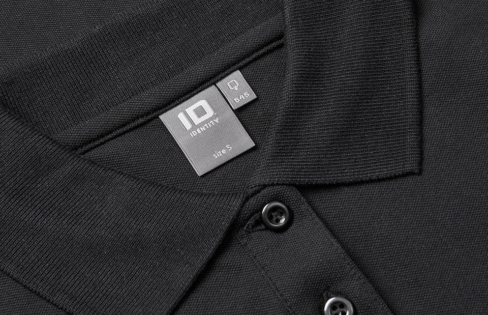 Polo manica lunga | stretch | donna - Nero