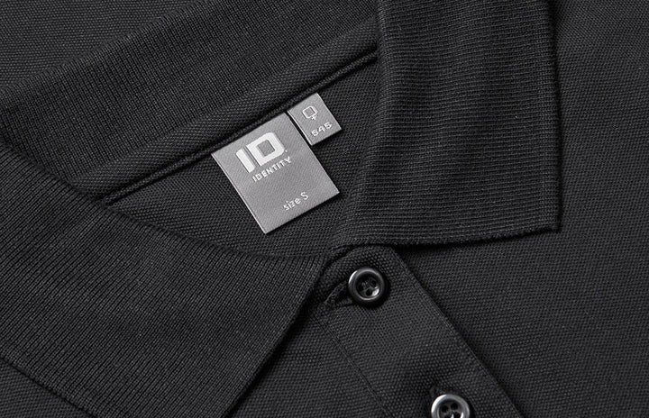 Polo manica lunga | stretch | donna - Nero
