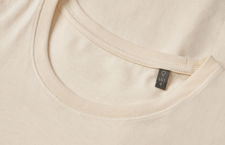 T-shirt | biologica | donna - Bianco panna