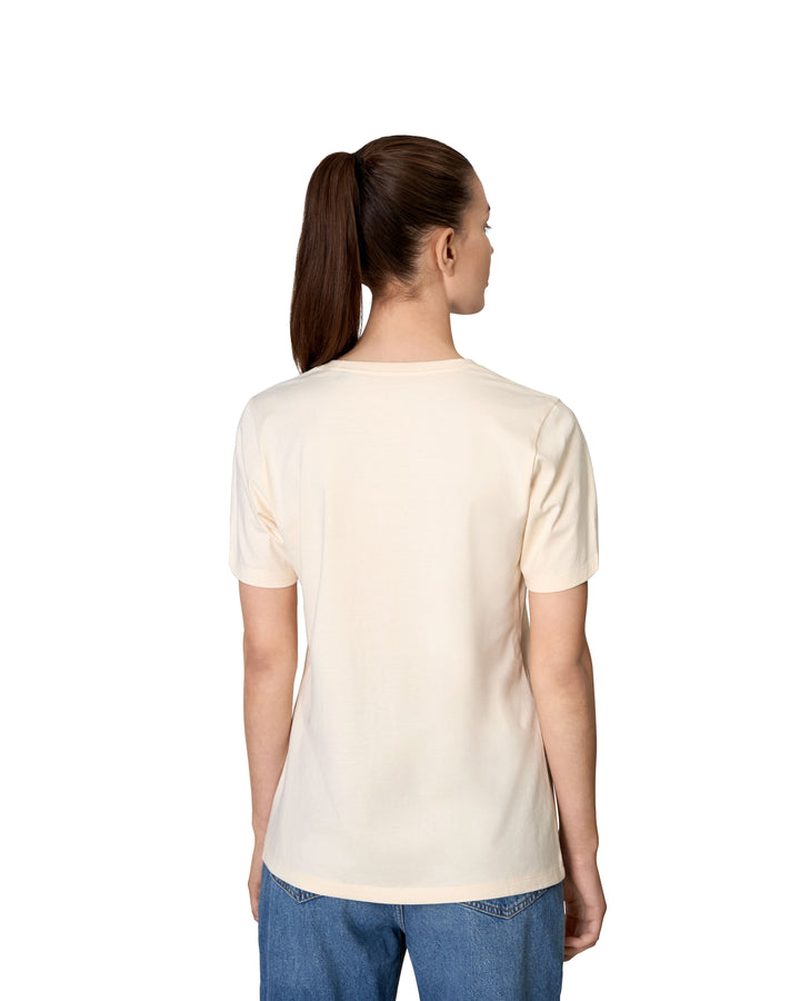 T-shirt | biologica | donna - Bianco panna
