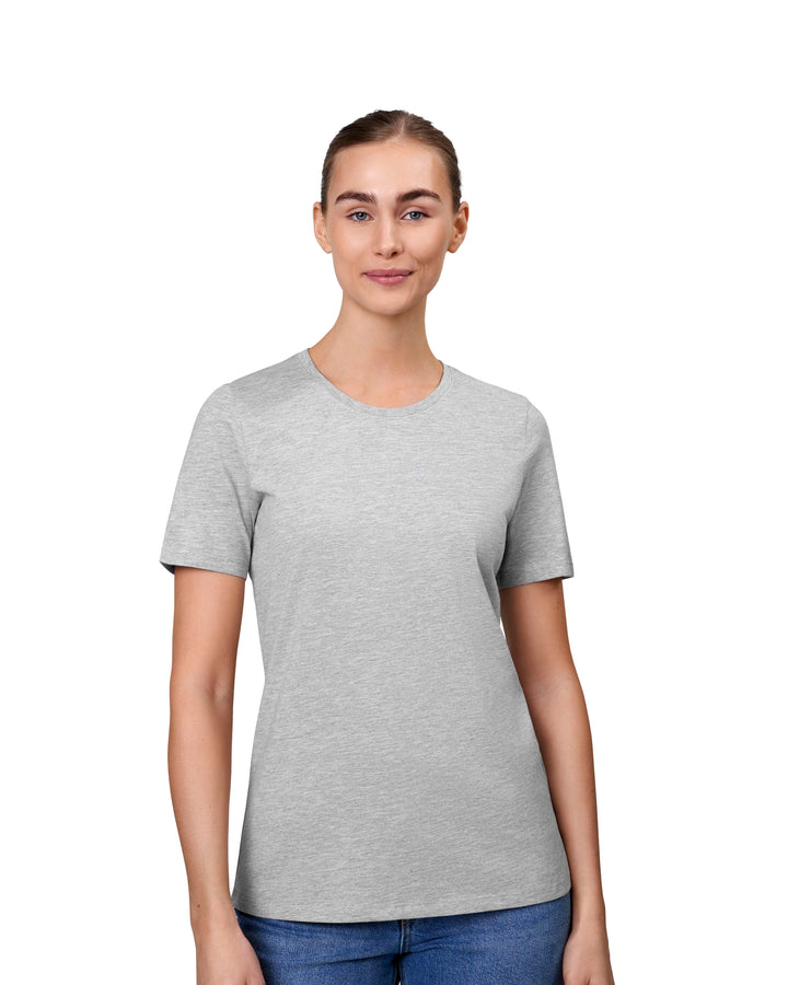 T-shirt | biologica | donna - Grigio chiaro mélange
