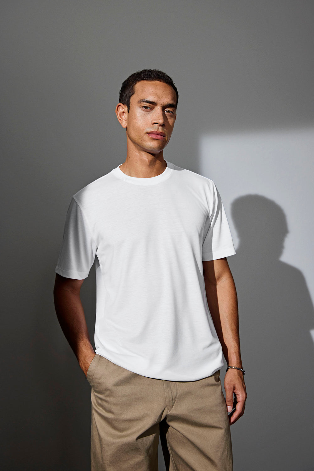 T-shirt Ease | lyocell - Bianco