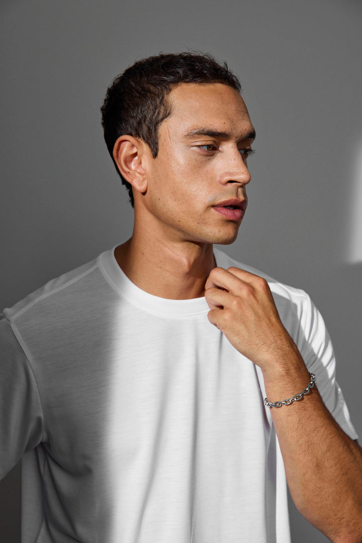 T-shirt Ease | lyocell - Bianco