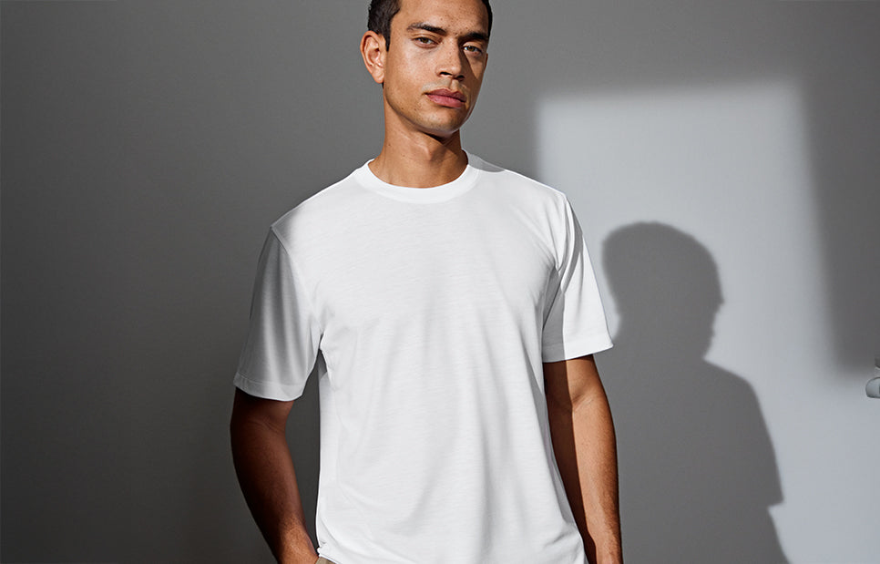 T-shirt Ease | lyocell - Bianco