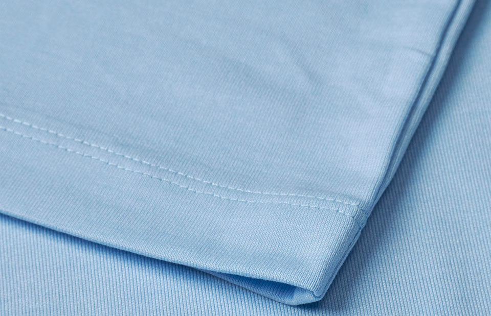 T-shirt Ease | lyocell - Azzurro