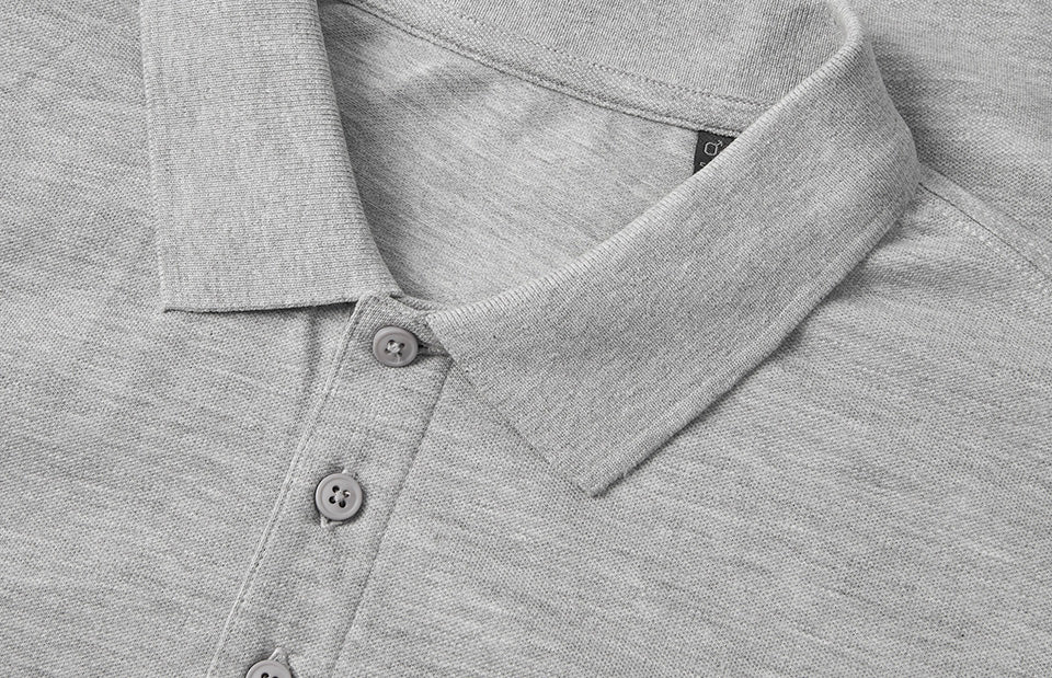 Polo | biologica - Grigio chiaro mélange