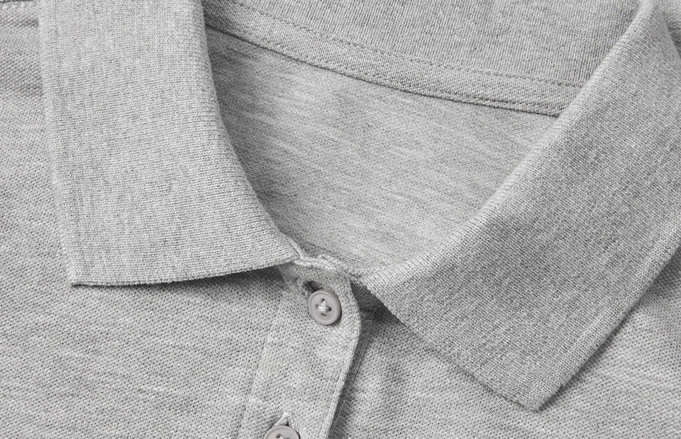 Polo | biologica | donna - Grigio chiaro mélange