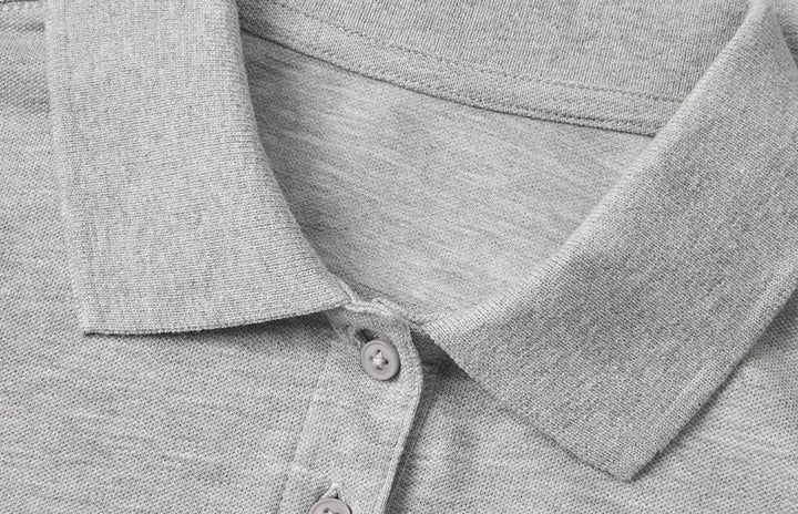 Polo | biologica | donna - Grigio chiaro mélange