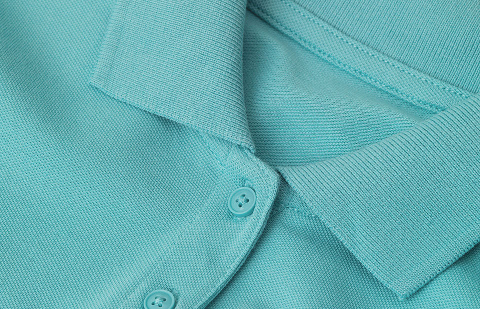Polo | biologica | donna - Dusty aqua