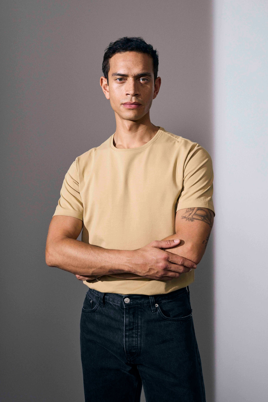 T-shirt stretch | comfort - Sabbia