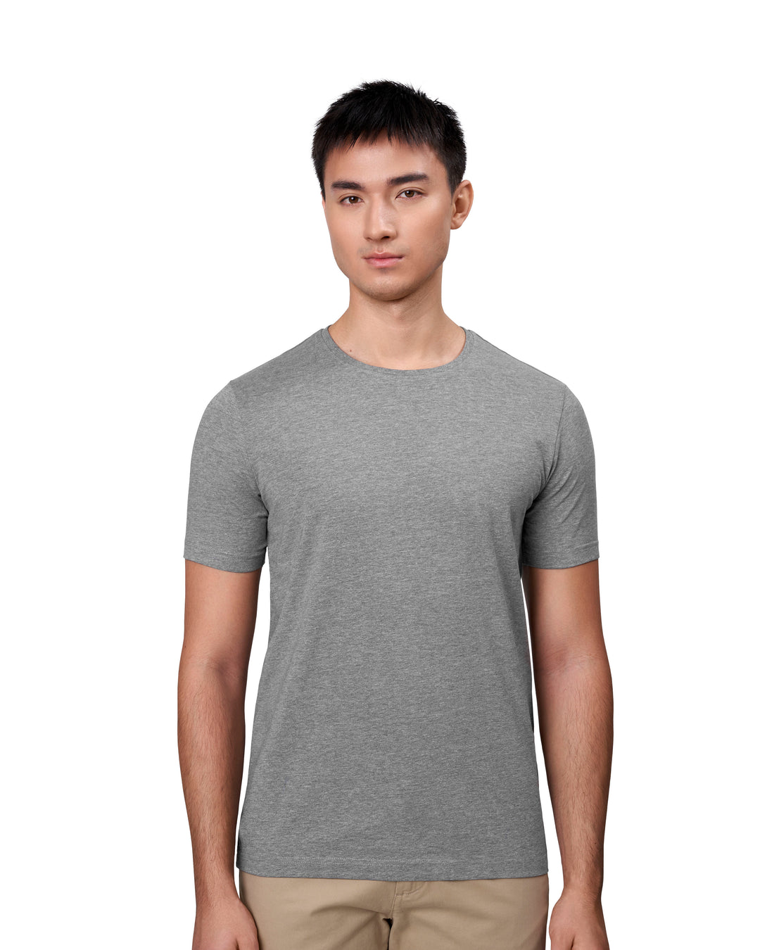 T-shirt stretch | comfort - Grigio mélange
