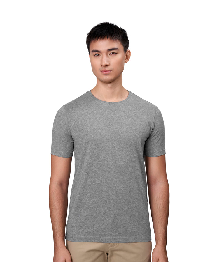 T-shirt stretch | comfort - Grigio mélange